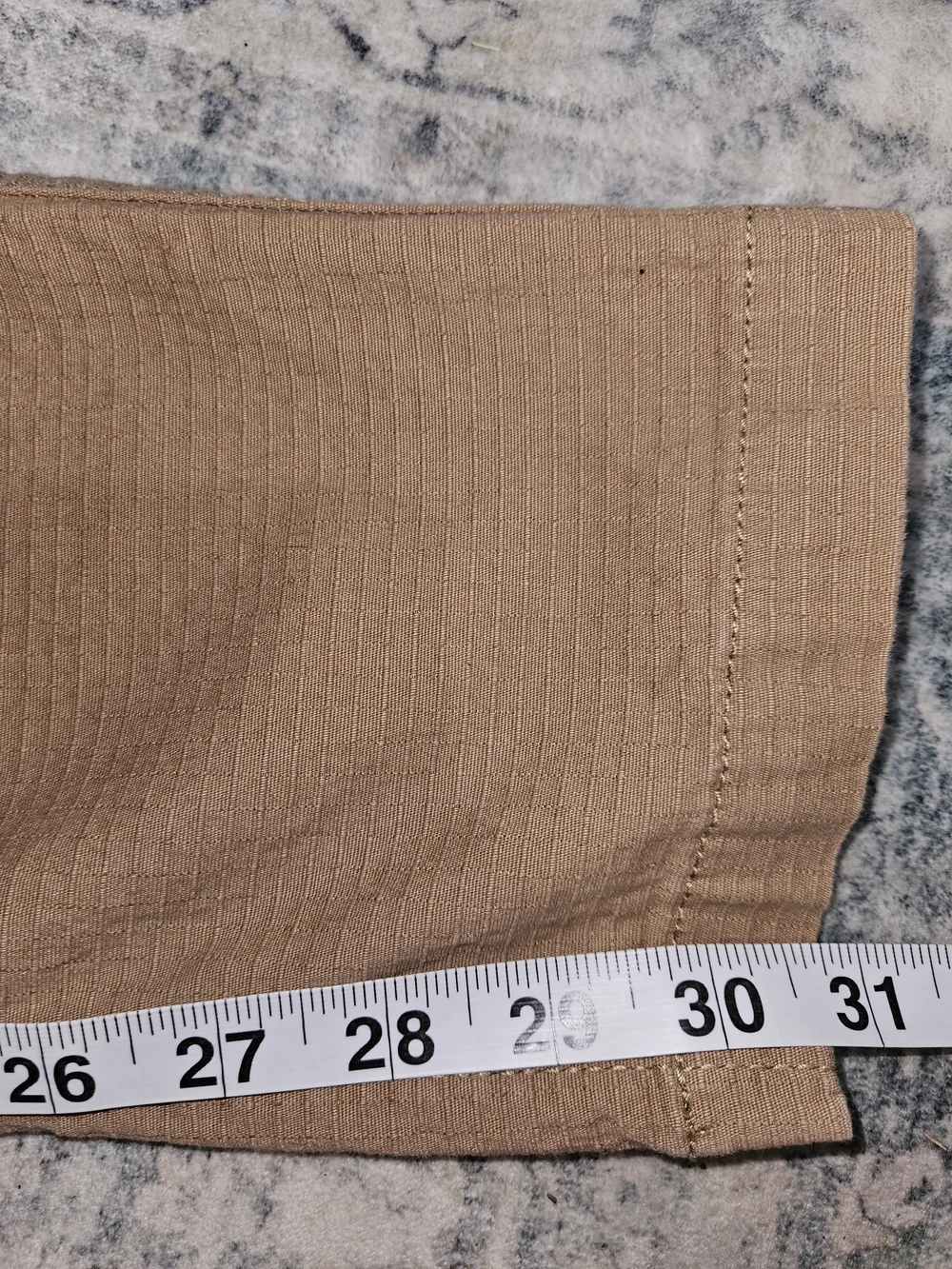 Hurley Men's Tan Drawstring Cargo Pants Size Medium Ripstop Khaki Bottoms